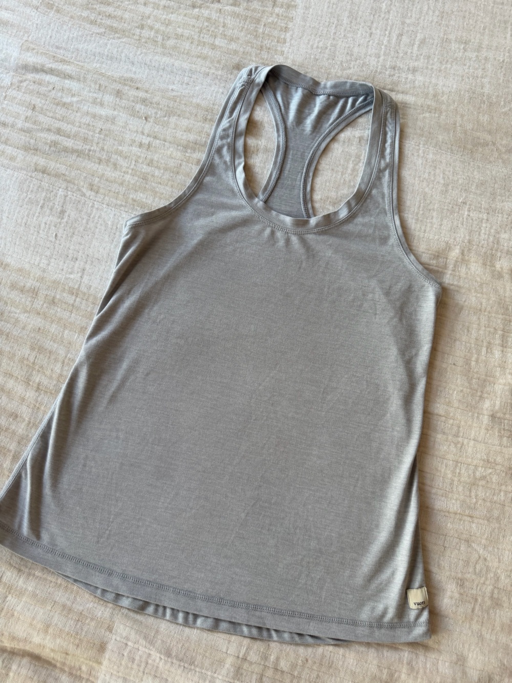 Vuori Light Gray Racerback Tank Top